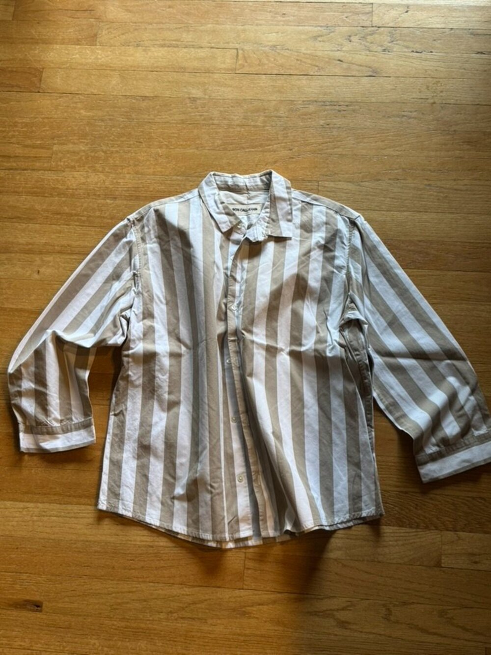 Caron Callahan Alice Shirt in Striped Cotton Size Small